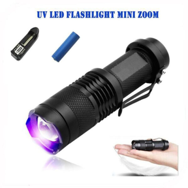 Rechargeable Waterproof Zoom LED Flashlight USB Torch Light - Image 3